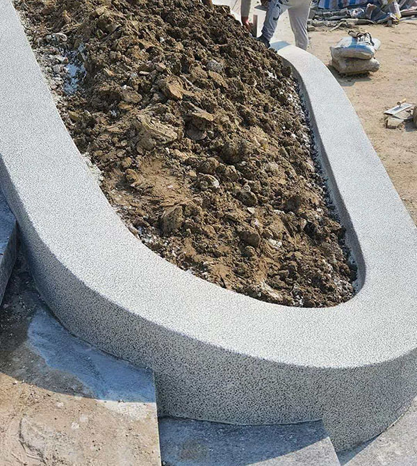 良渚中央公園水洗石工程